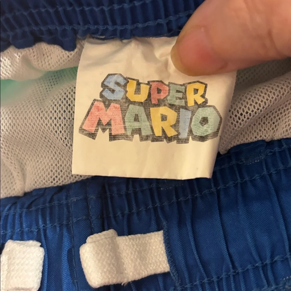 Nintendo Super Mario Kids swim trunks - Blue and Green XS